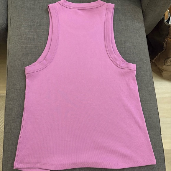 Veronica Beard Jeans Purple Jordyn Ribbed Tank Top (size large) - Picture 6 of 6